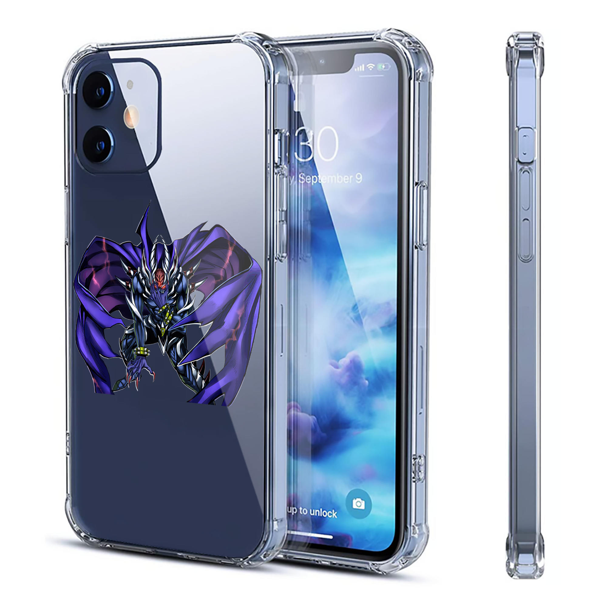 （画像用） 遊☆戯☆王 Yu-Gi-Oh! 【iPhone 12シリーズ対応】透明スマホケース（クリアソフトケース）